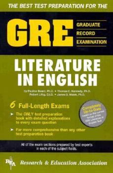 Paperback The Best Test Preparation for the Graduate Record Examination, GRE in Literature in English: Test Preparation Book