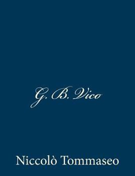 Paperback G. B. Vico [Italian] Book