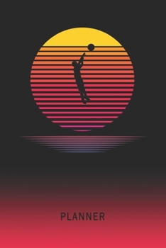 Paperback Planner: Basketball Ball 2 Year Weekly Planning Organizer - 2020 - 2021 - Retro Vintage Vaporwave Sunset Cover - January 20 - D Book