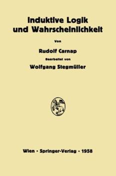 Paperback Induktive Logik Und Wahrscheinlichkeit [German] Book