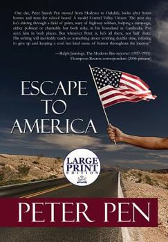Hardcover Escape to America: Large Print Edition Book