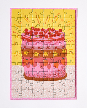 Hardcover Sweet Birthday - Greeting Card Jigsaw Puzzle - Interactive Jigsaw Card with Envelope Book