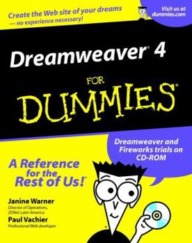 Paperback Dreamweaver 4 for Dummies [With CDROM] Book
