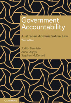 Paperback Government Accountability: Australian Administrative Law Book