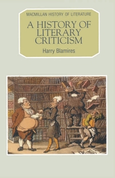 Paperback A History of Literary Criticism Book