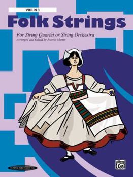 Paperback Folk Strings for String Quartet or String Orchestra: 3rd Violin, Part Book