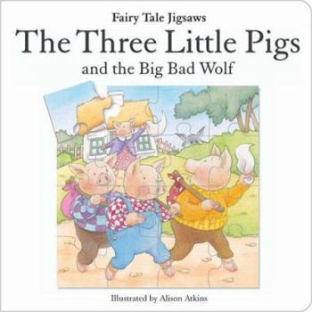 Hardcover Three Little Pigs (Fairytale Jigsaw Books) Book