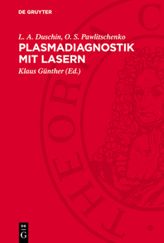 Hardcover Plasmadiagnostik mit Lasern [German] Book