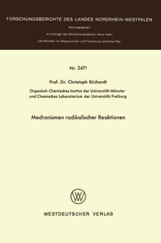 Paperback Mechanismen Radikaler Reaktionen [German] Book