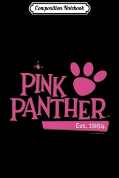 Paperback Composition Notebook: Pink Panther Paw Print Est. 1964 Logo Premium Journal/Notebook Blank Lined Ruled 6x9 100 Pages Book