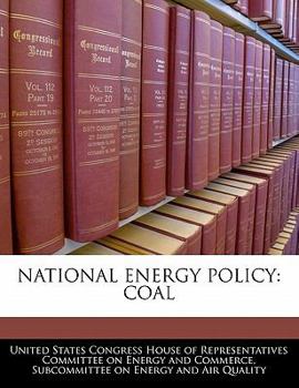 Paperback National Energy Policy: Coal Book