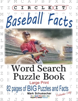 Paperback Circle It, Baseball Facts, Word Search, Puzzle Book [Large Print] Book