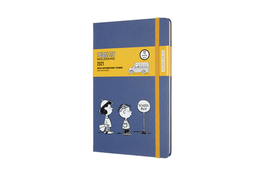 Calendar Moleskine 2021 Peanuts Weekly Planner, 12m, Large, School Bus, Hard Cover (5 X 8.25) Book