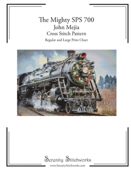 Paperback The Mighty SPS 700 Cross Stitch Pattern - John Mejia: Regular and Large Print Cross Stitch Pattern Book