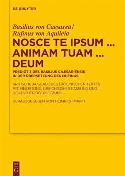 Hardcover Nosce te ipsum ... animam tuam ... Deum [German] Book