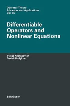 Paperback Differentiable Operators and Nonlinear Equations Book