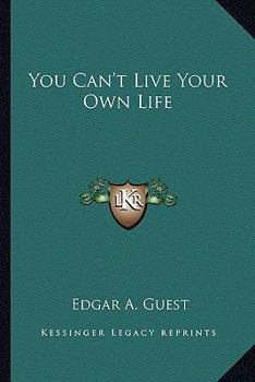 Paperback You Can't Live Your Own Life Book