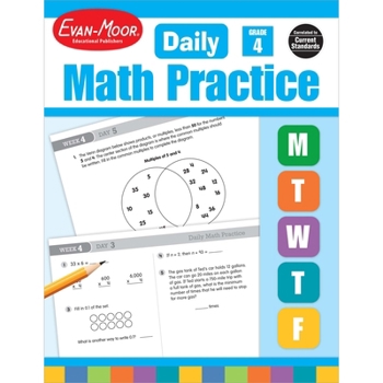 Paperback Daily Math Practice, Grade 4 Teacher Edition Book