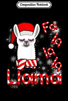 Paperback Composition Notebook: Christmas - Falala Llama Journal/Notebook Blank Lined Ruled 6x9 100 Pages Book