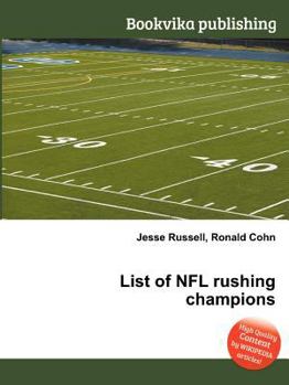Paperback List of NFL Rushing Champions Book
