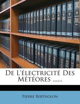 Paperback De L'électricité Des Météores ...... [French] Book