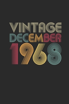 Paperback Vintage December 1968: Graph Paper Notebook - 51 years old Birthday Gift or 51st Anniversary Gift Idea Book