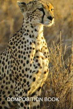 Composition Book: Cheetah Composition Book Wide Ruled