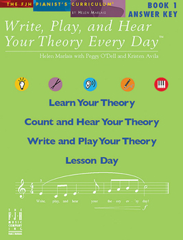 Paperback Write, Play, and Hear Your Theory Every Day Answer Key, Book 1 Book