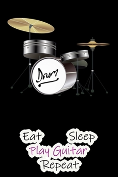 Paperback Eat Sleep Play Guitar Repeat: Lined Notebook / Journal Gift, 200 Pages, 6x9, Mountain Cover, Matte Finish Inspirational Quotes Journal, Notebook, Di Book