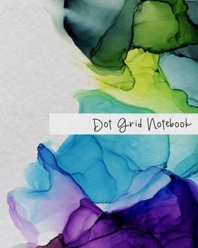 Dot Grid Notebook: 8x10 Dot Journal with Index and Page Numbers - Purple Blue  Inkwell