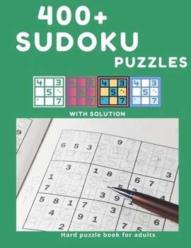 Paperback 400+ Sudoku Puzzles: 400 Brain Games for every Day, Hard Book