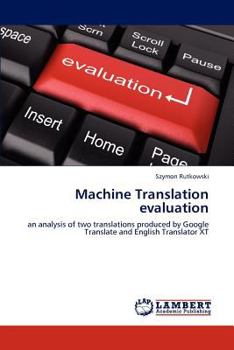 Paperback Machine Translation evaluation Book