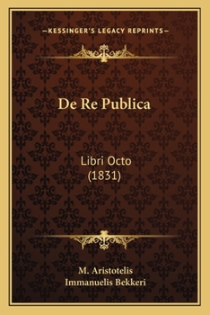 Paperback De Re Publica: Libri Octo (1831) [Greek] Book