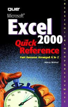 Spiral-bound Microsoft Excel 2000 Quick Reference Book