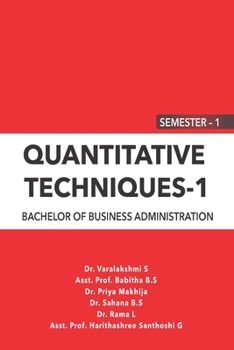 Paperback Quantitative Techniques - 1: 1 Semester - Bba Book