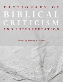 Hardcover Dictionary of Biblical Criticism and Interpretation Book