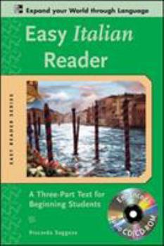 Paperback Easy Italian Reader W/CD-ROM: A Three-Part Text for Beginning Students [With CDROM] Book