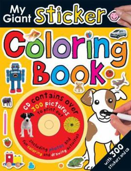Paperback My Giant Sticker Coloring Book with CD 1 (Giant Sticker Activity) Book
