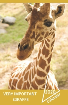 Very Important Giraffe: Personal Planner 2020 - Calendar - Organizer - Notebook - Registrar - Journal. Lucky Crown (5.5x8.5)