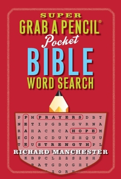 Paperback Super Grab a Pencil Pocket Bible Word Search Book