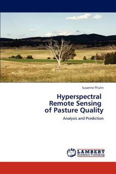 Paperback Hyperspectral Remote Sensing of Pasture Quality Book