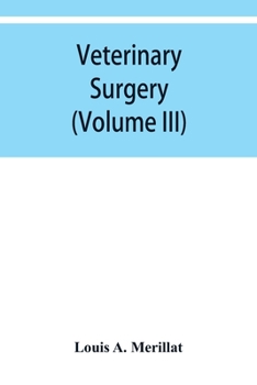 Paperback Veterinary surgery (Volume III) Veterinary surgical Operations Book