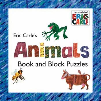 Paperback Eric Carle's Animals: Book and Block Puzzle (The World of Eric Carle) Book