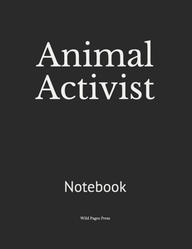 Paperback Animal Activist: Notebook Book