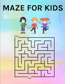 Paperback Maze for Kids: Maze Book for Toddlers 3 Years Old and Up Book