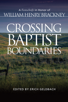 Hardcover Crossing Baptist Boundaries Book
