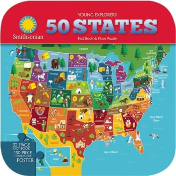 Paperback Smithsonian Young Explorers: 50 States Book