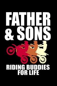 Paperback Father & Sons Riding Buddies for Life: 110 Game Sheets - SeaBattle Sea Battle Blank Games - Soft Cover Book for Kids for Traveling & Summer Vacations Book