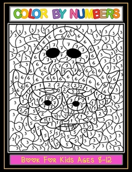 Paperback Color by Numbers: Large print, Book For Kids Ages 8-12 Book