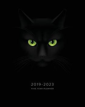Paperback 2019-2023 Five Year Planner: Black Cat Lover's Monthly Calendar Planner, 5 Year Calendar and Schedule Organizer Book